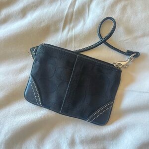 Coach Black Wristlet Clutch